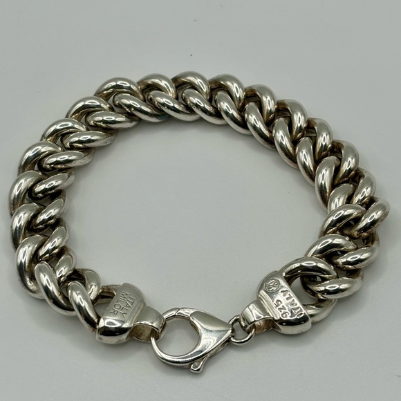 Milor Other - Milor Vintage  Made in Italy 925 Cuban Curb Link Bracelet Unisex